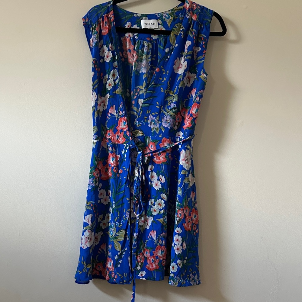 Yumi Kim Blue Floral Mini Dress